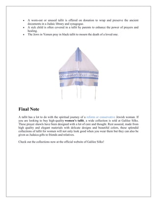 The use of Womens Tallit in the Jewish tradition.pdf