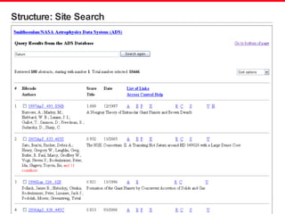Structure: Site Search 
