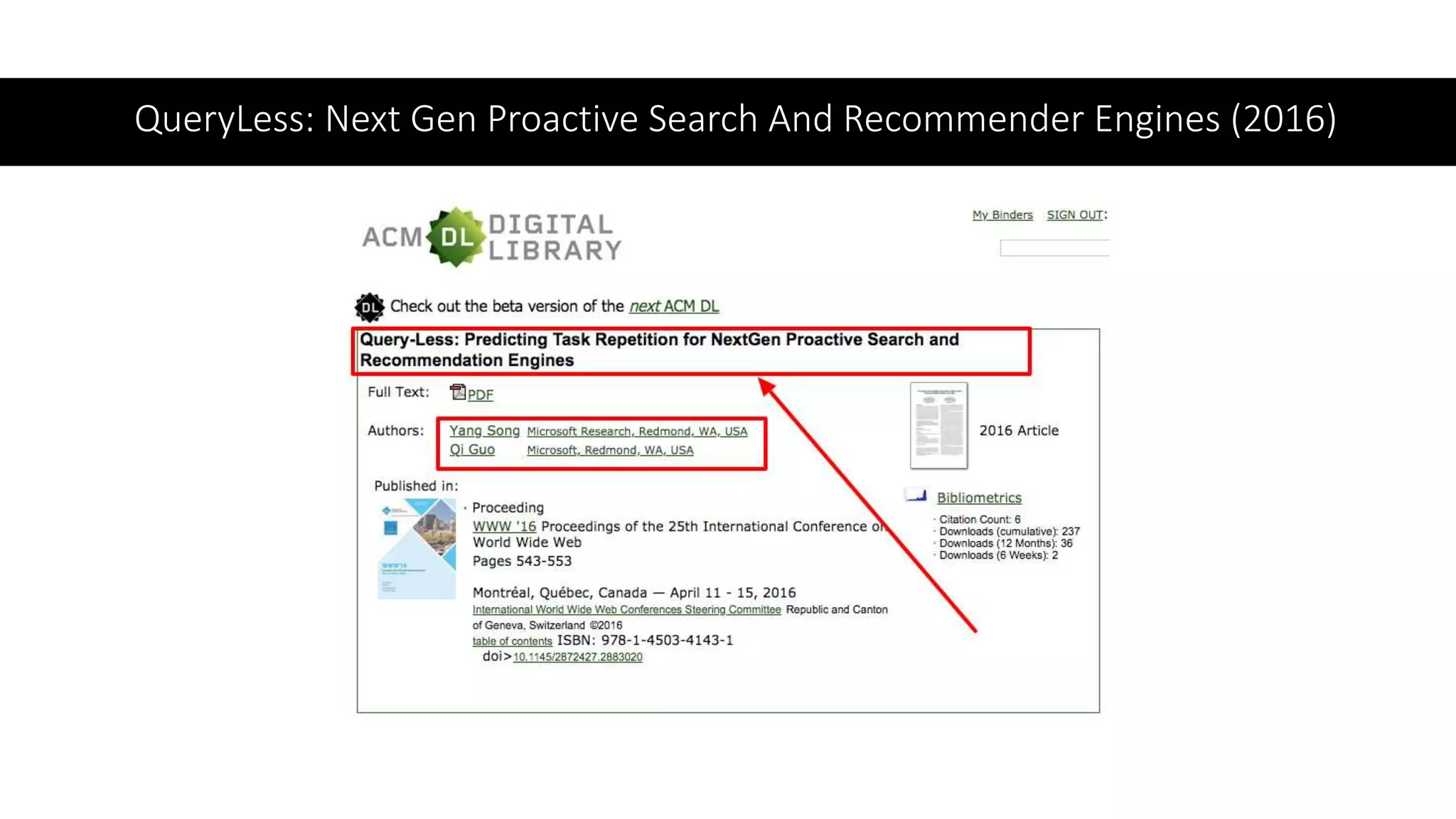 QueryLess: Next Gen Proactive Search And Recommender Engines (2016)
 