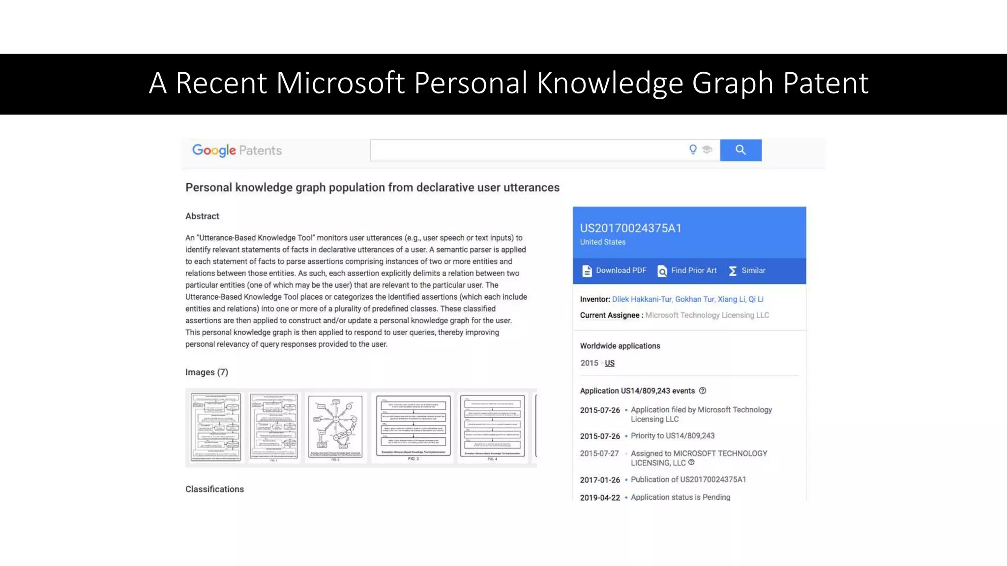 A Recent Microsoft Personal Knowledge Graph Patent
 