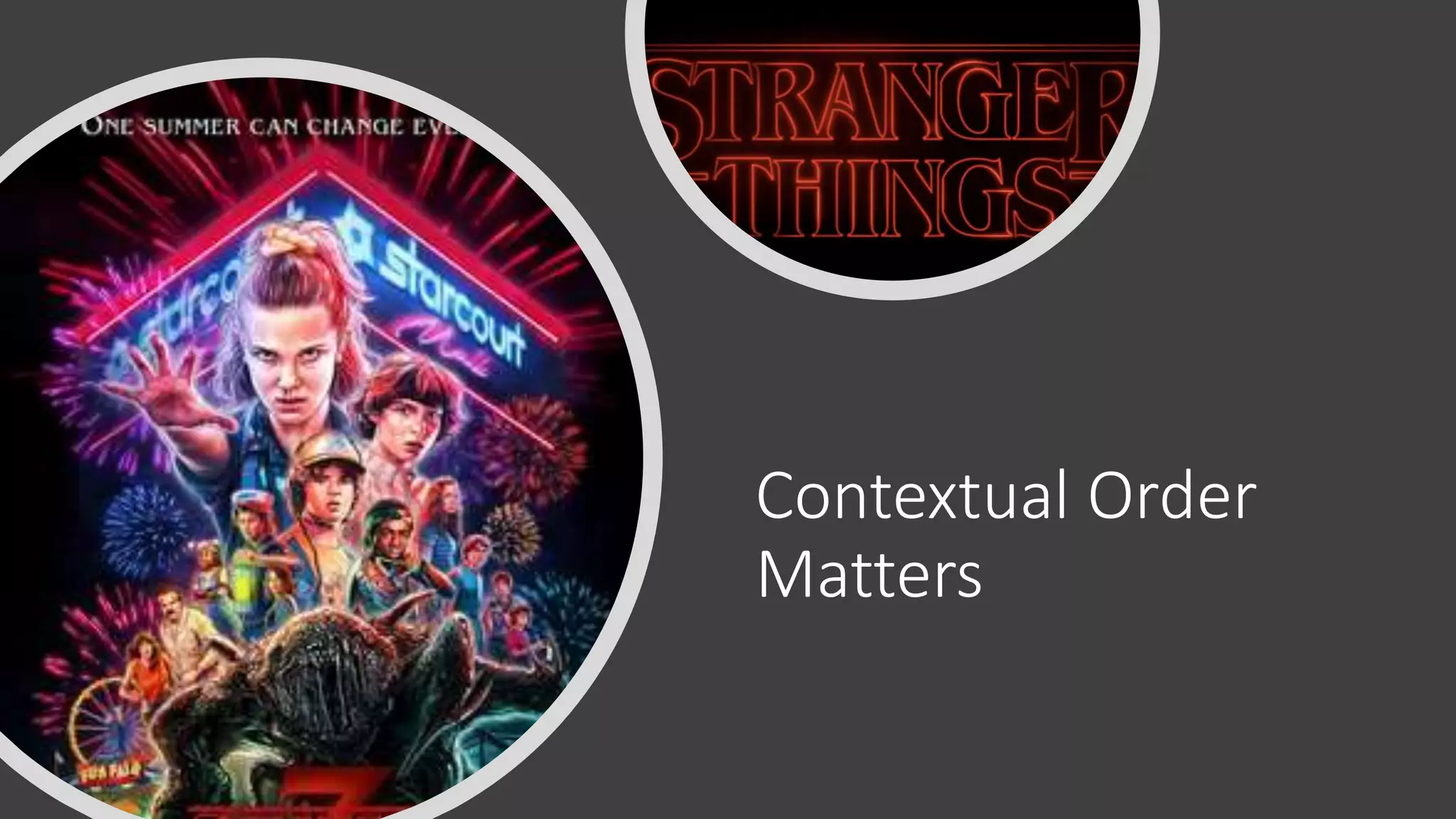 Contextual Order
Matters
 