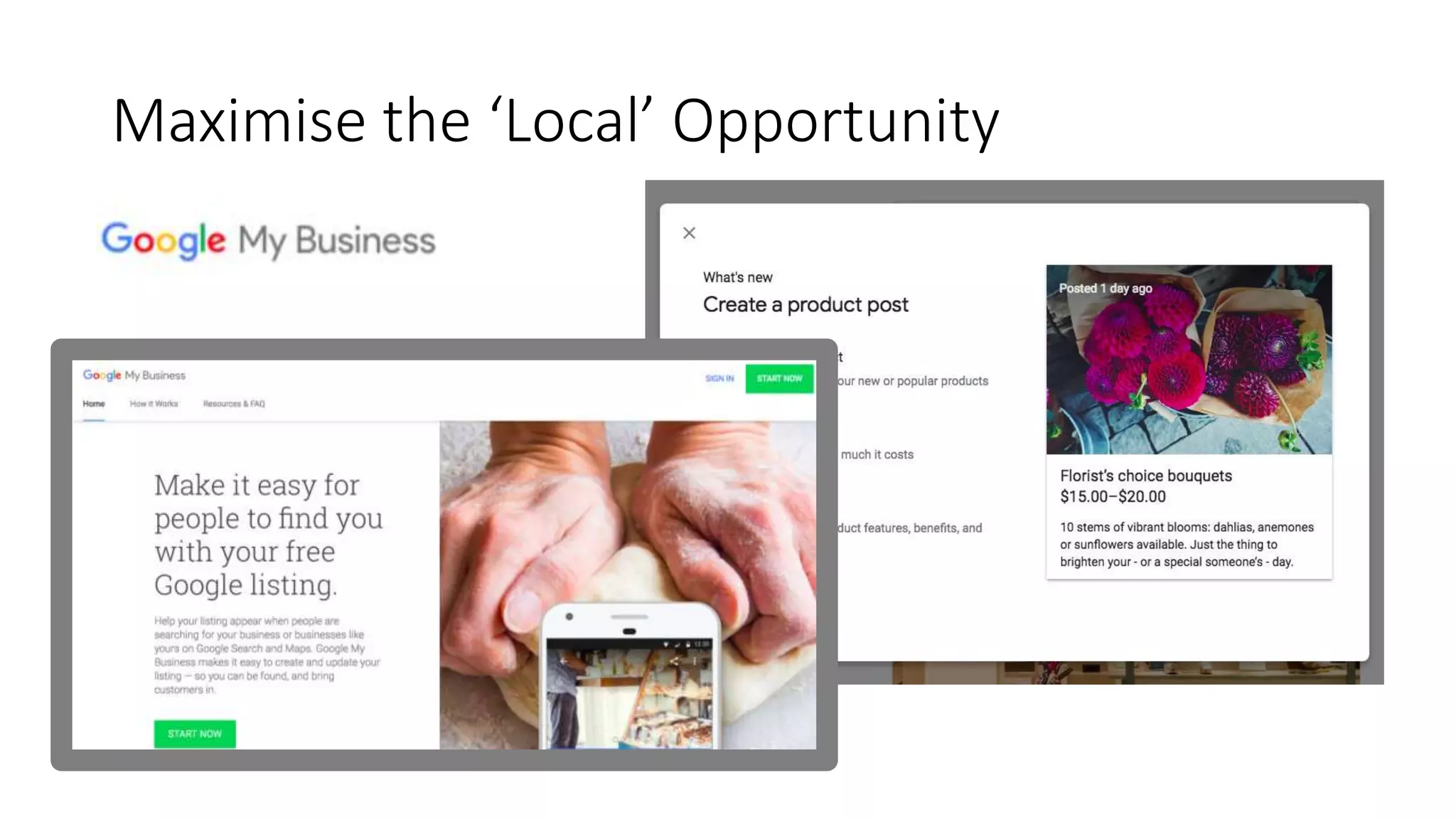 Maximise the ‘Local’ Opportunity
 