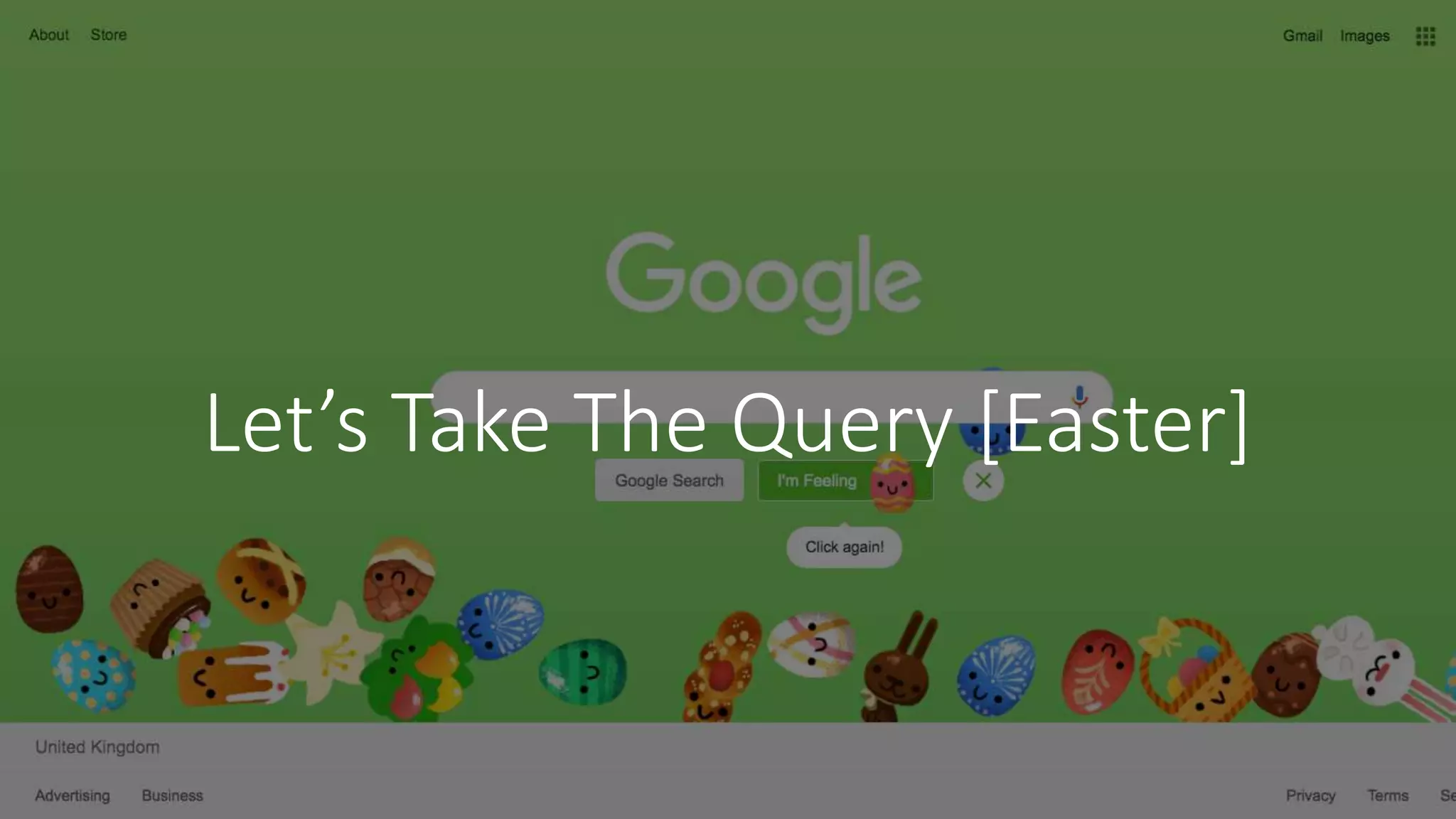 Let’s Take The Query [Easter]
 
