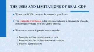 The uses and limitations of real gdp | PPTX