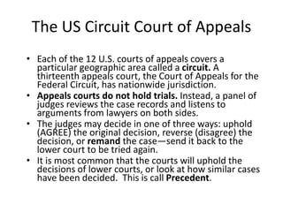 most cases heard by the supreme court come from