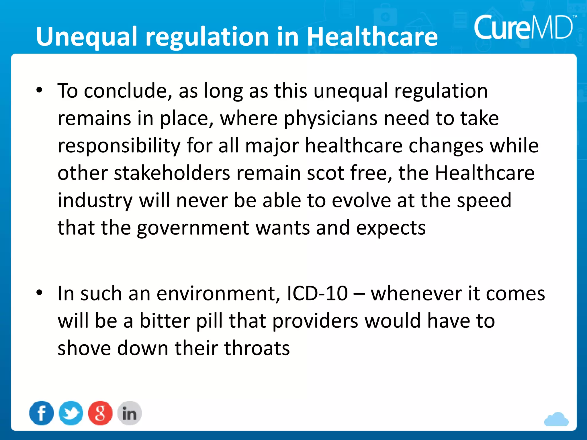 The us healthcare industry will never be ready for icd 10 until we st…