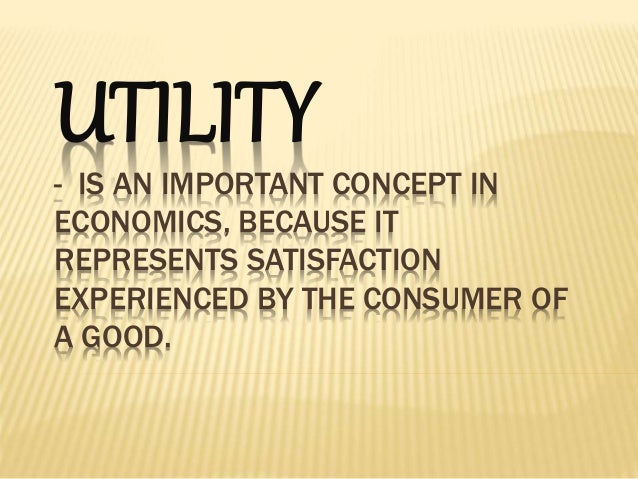 utility function