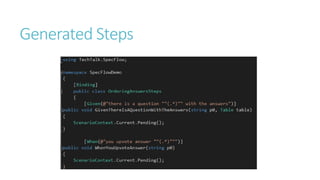 Generated Steps 
 