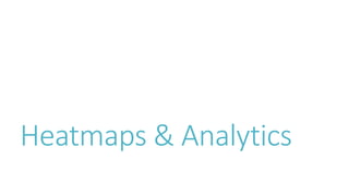 Heatmaps & Analytics 
 