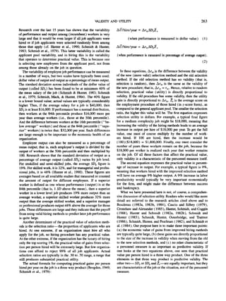 The validity and utility of selection methods in personnel psychology | PDF