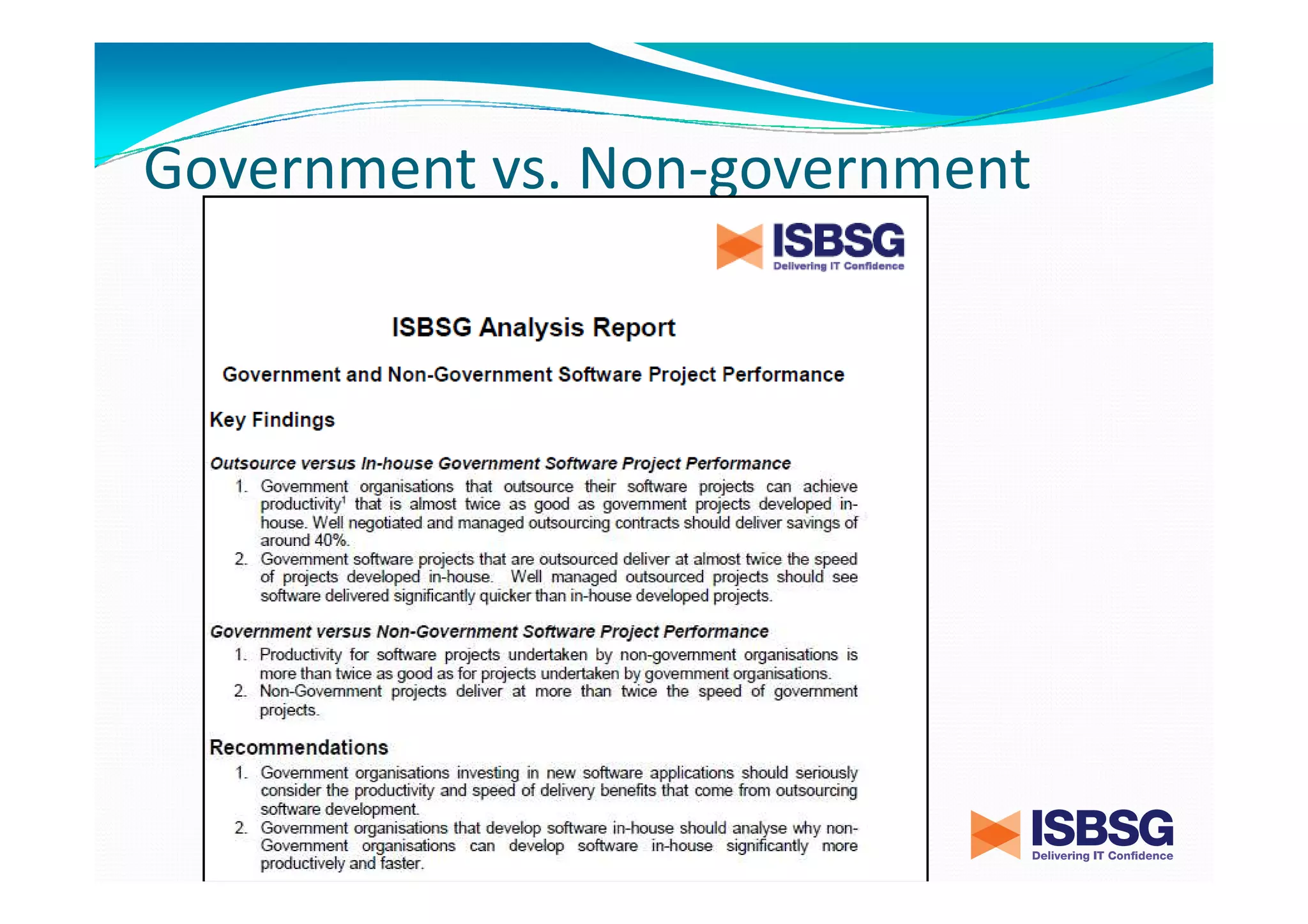 Government vs. Non-government

 