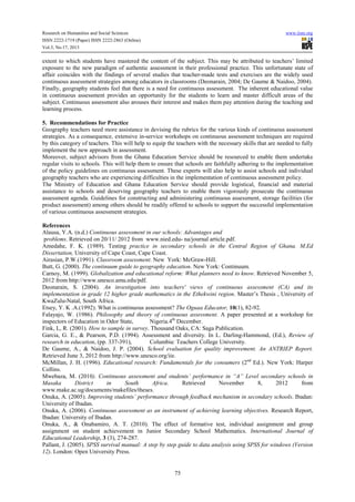 Research on Humanities and Social Sciences
ISSN 2222-1719 (Paper) ISSN 2222-2863 (Online)
Vol.3, No.17, 2013

www.iiste.or...