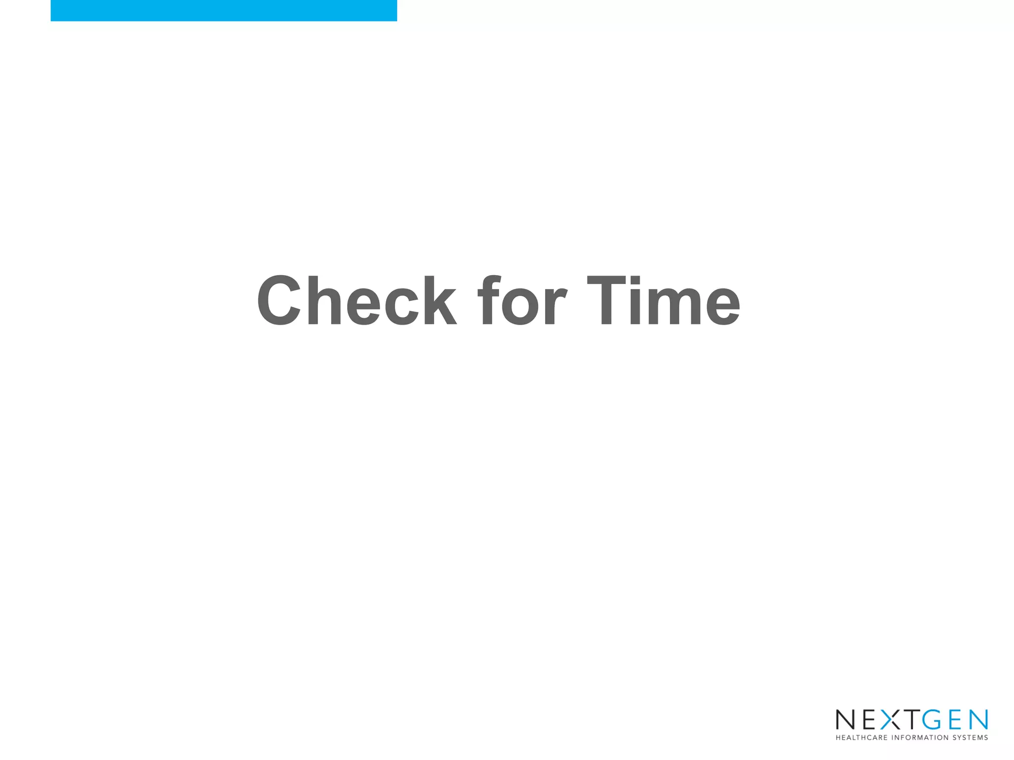 Check for Time 
 