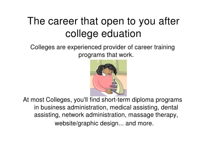 The value of having a post secondary education