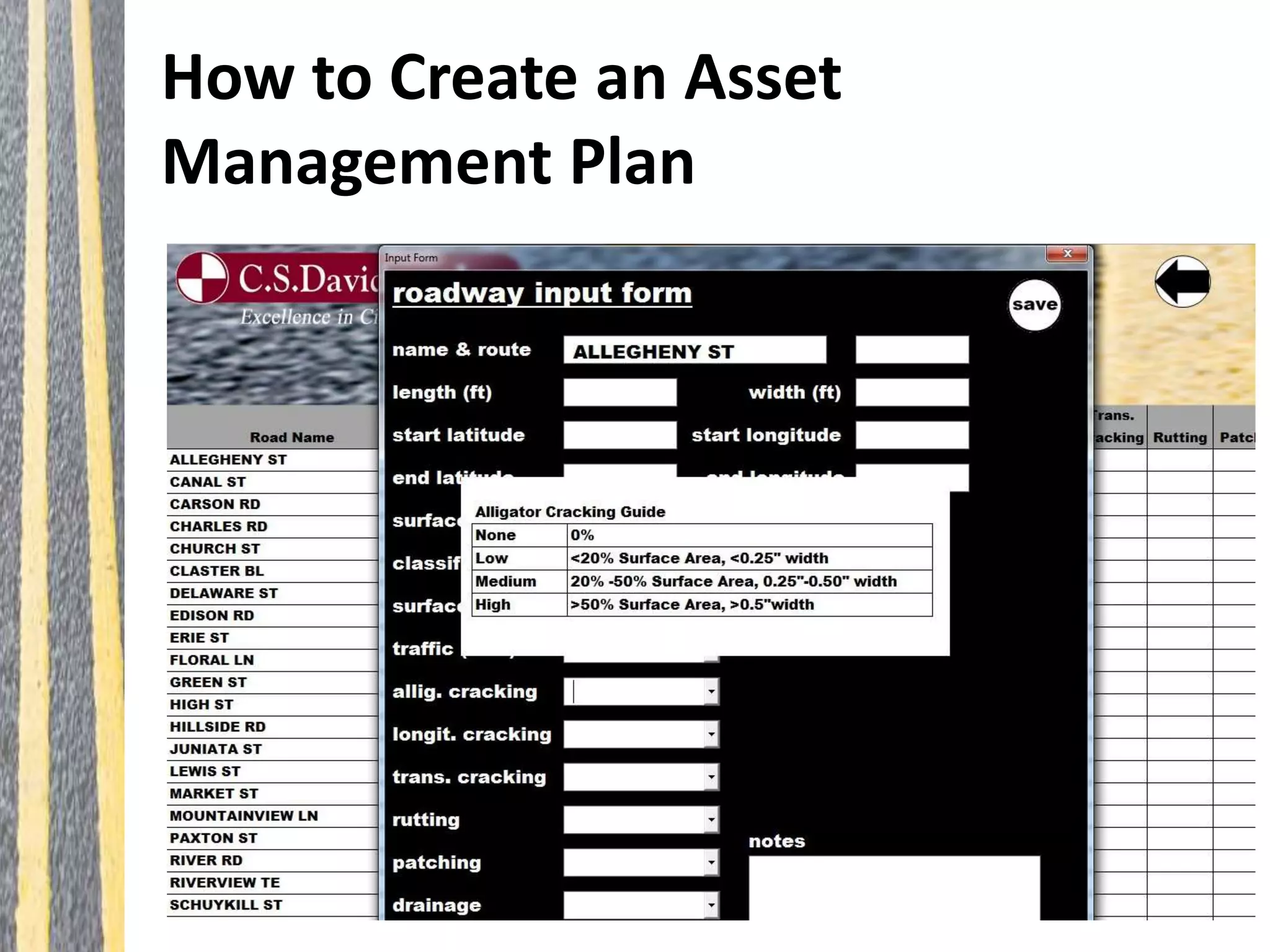 How to Create an Asset
Management Plan
 