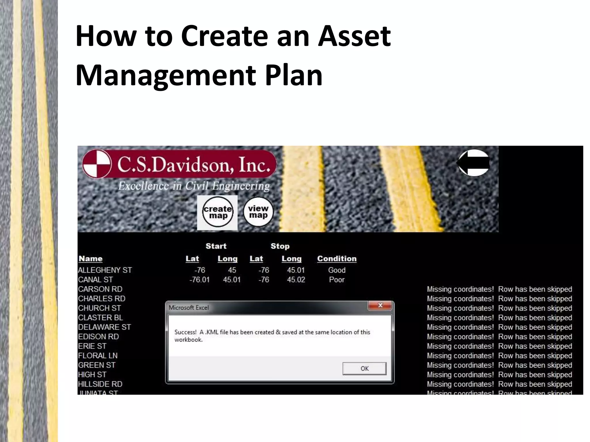 How to Create an Asset
Management Plan
 