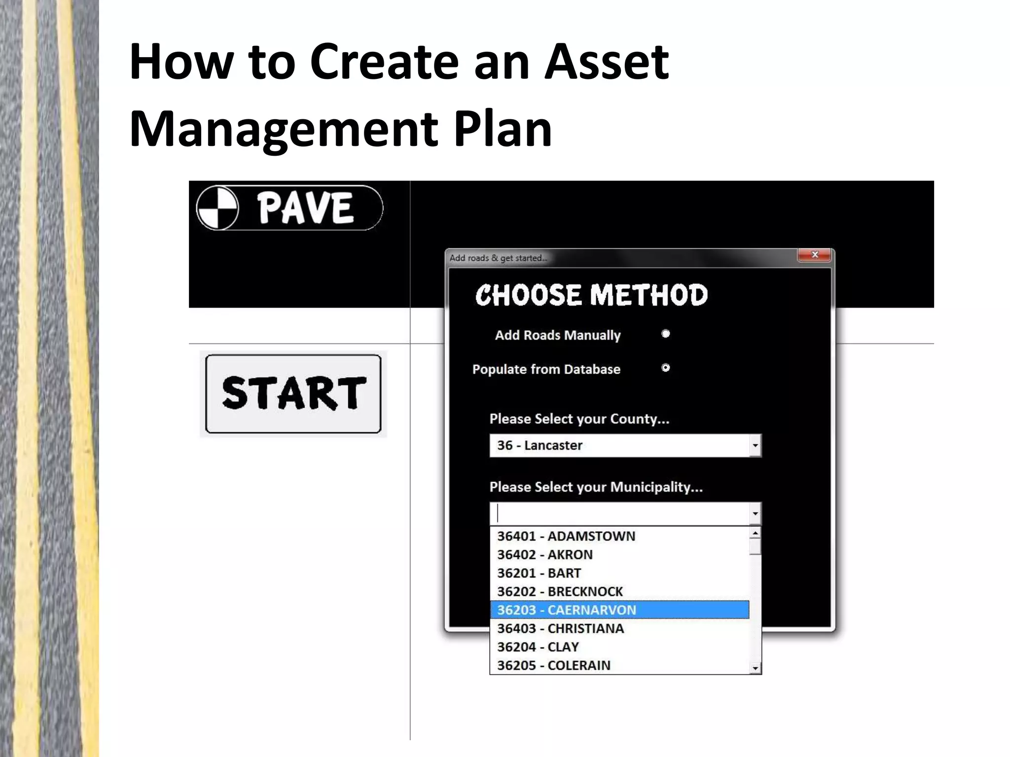 How to Create an Asset
Management Plan
 