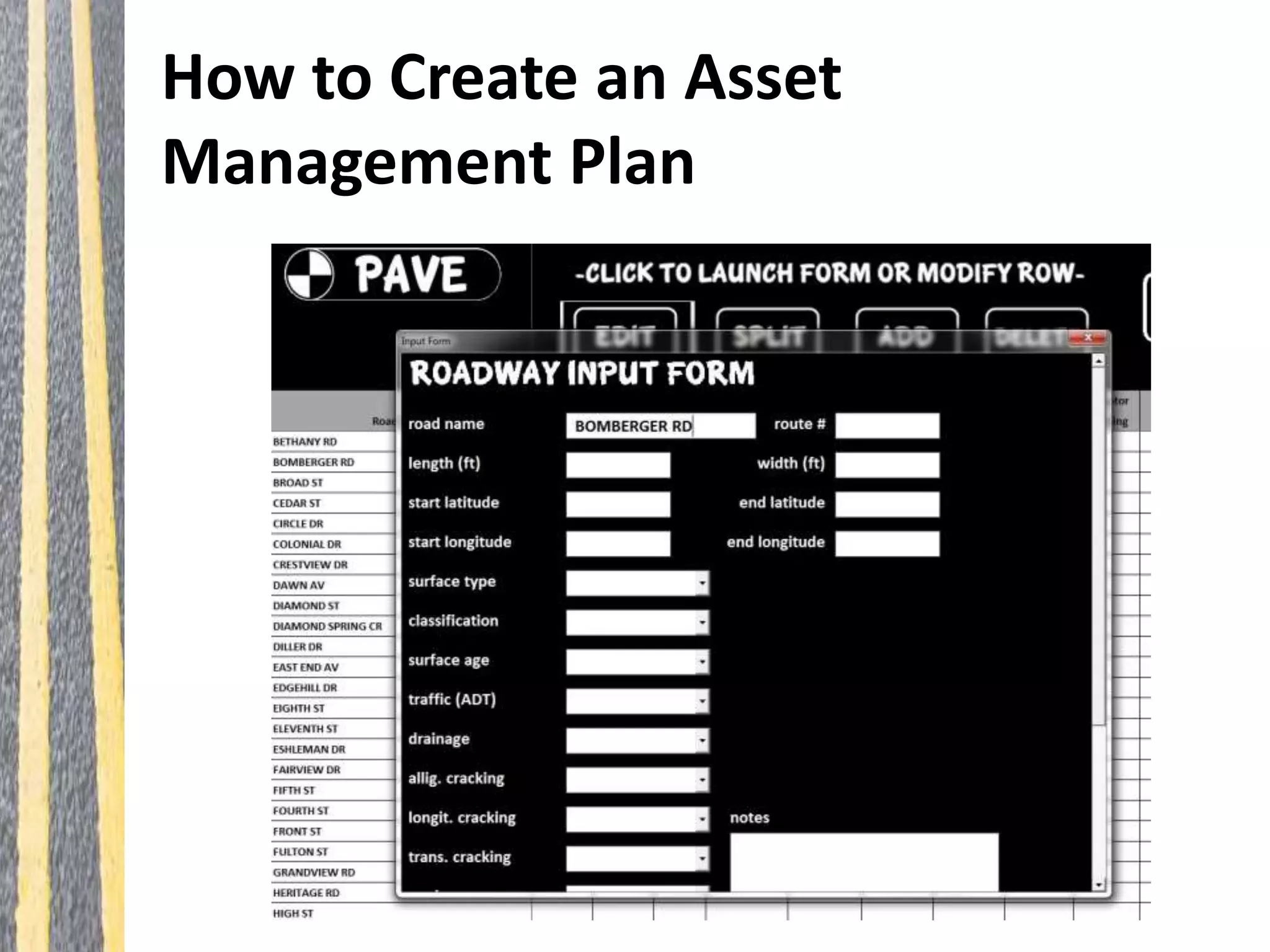 How to Create an Asset
Management Plan
 