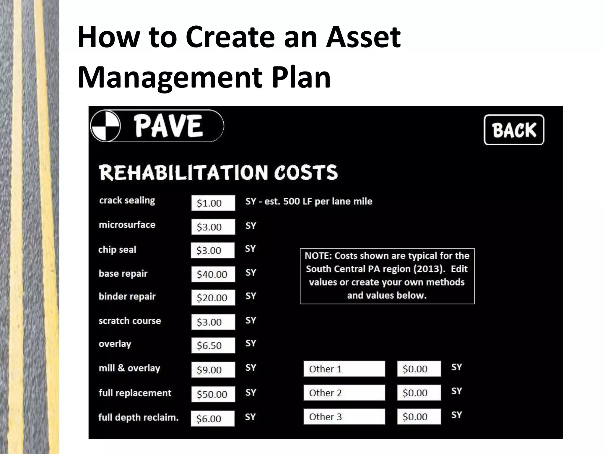 How to Create an Asset
Management Plan
 