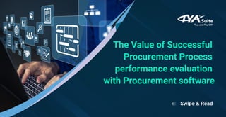 The Value of Successful
Procurement Process
performance evaluation
with Procurement software
Swipe & Read
3 Data Storage
Factors hindering your
SPEND VISIBILITY!
3 Data Storage
Factors hindering your
SPEND VISIBILITY!
 