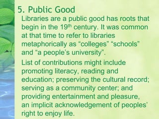 The values and ethics of library and information | PPTX