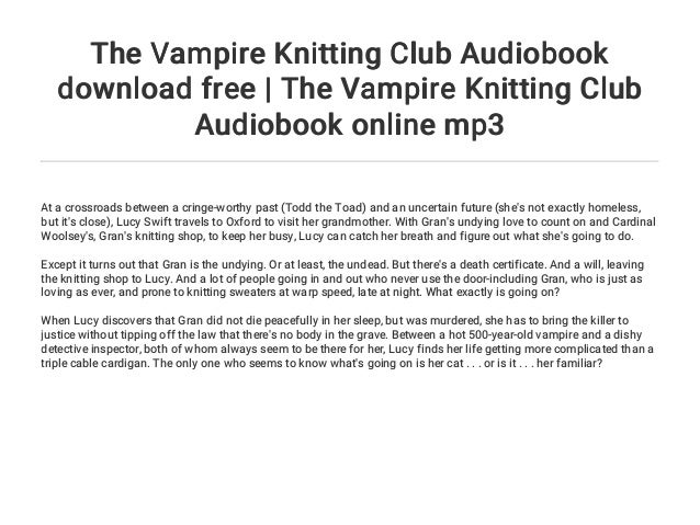 the vampire knitting club series the vampire knitting club series