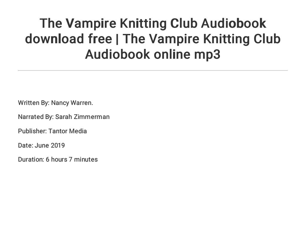 the vampire knitting club series the vampire knitting club series