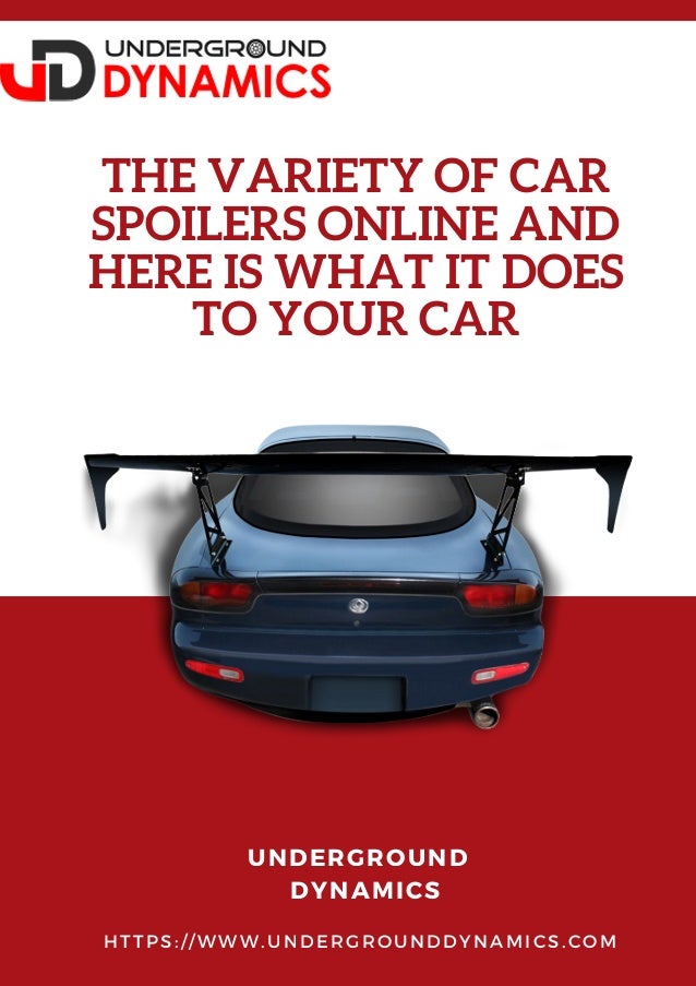 The Variety of Car Spoilers Online and Here is What It