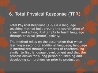 The variety of teaching method | PPT