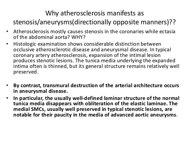 What is the definition of atherosclerosis?