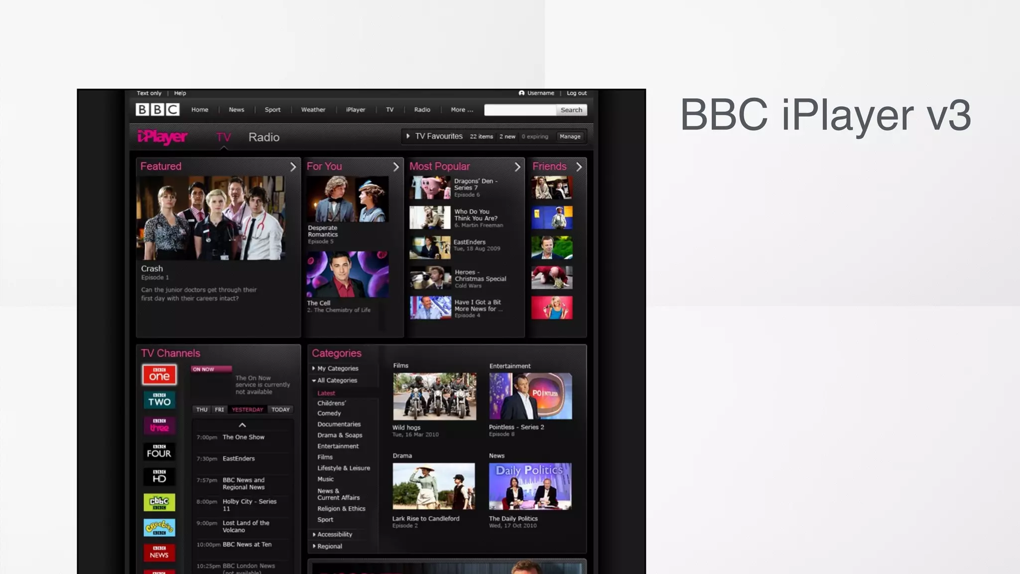 BBC iPlayer v3
 