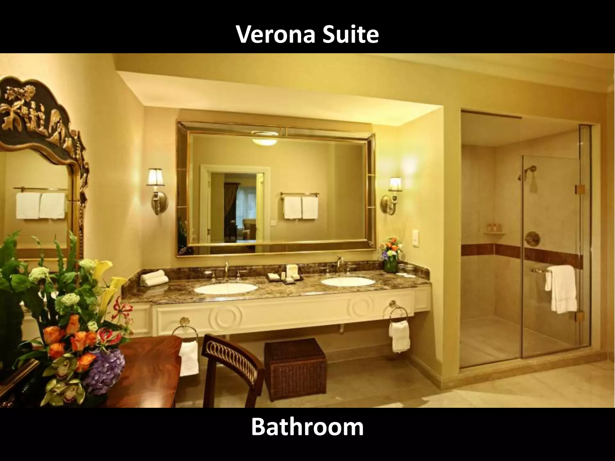 Bathroom
Verona Suite
 
