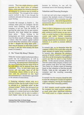 The Venture Capital Method