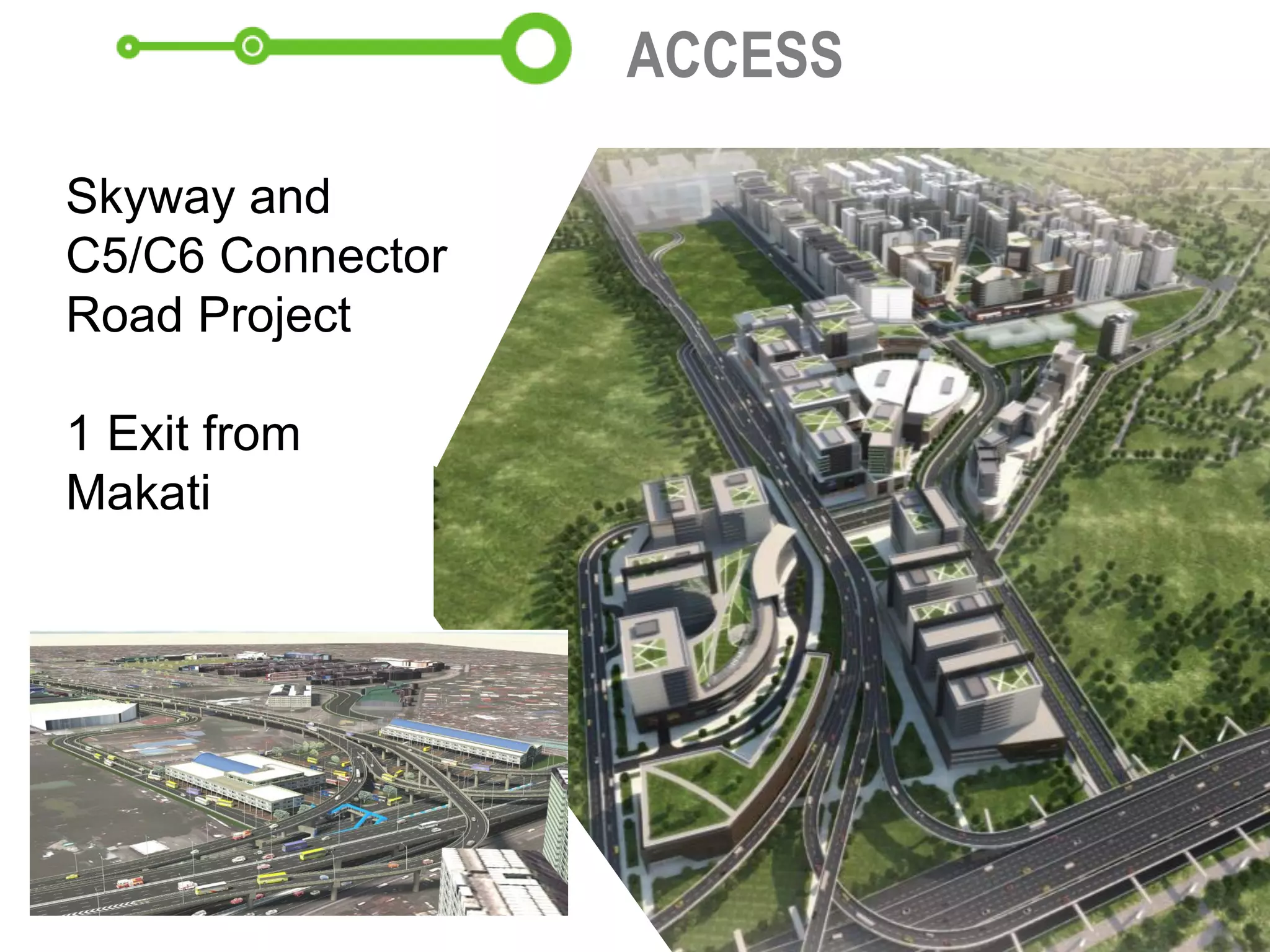 ACCESS
Skyway and
C5/C6 Connector
Road Project
1 Exit from
Makati
 