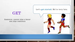 Tell Getting The verb get | PPTX