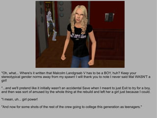 Malcolm Landgraab V. Virgo 10/2/9/3/3 Fortune Sim. She really does look a lot like Sycamore,
except for the Landgraab schn...