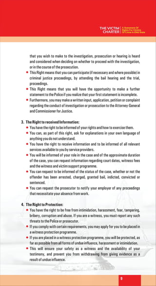 The Victim Charter: A Statement Of Right For Victims Of Crime In Ekiti ...