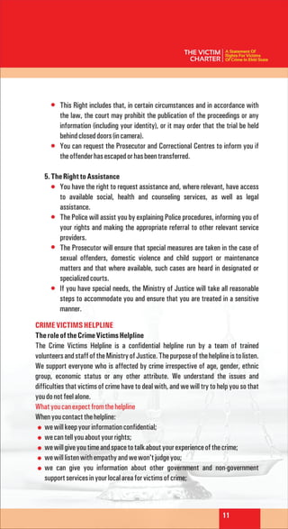 The Victim Charter: A Statement Of Right For Victims Of Crime In Ekiti ...