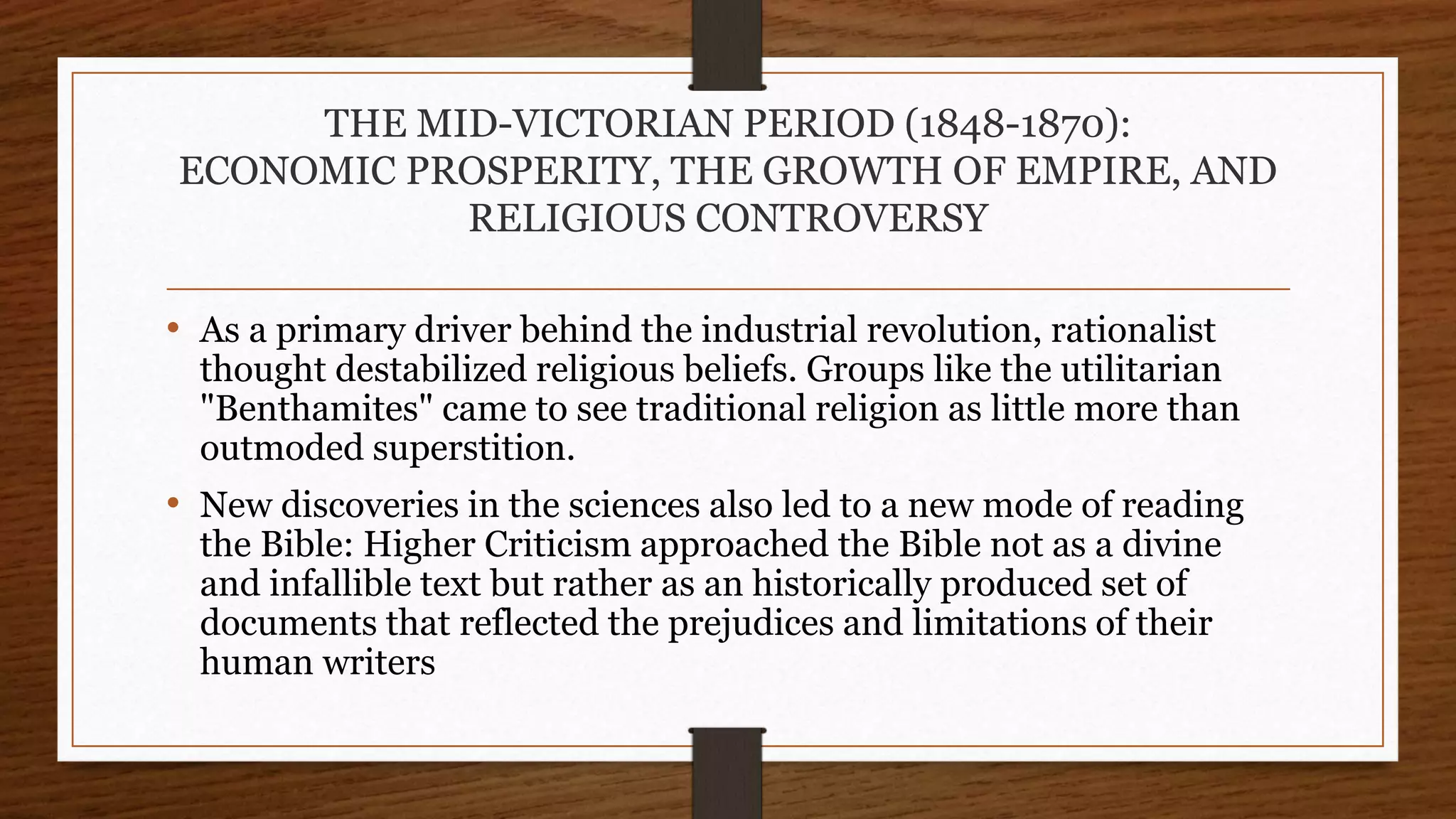 The Victorian Age | PPTX