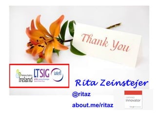 @ritaz
about.me/ritaz
Rita Zeinstejer
 