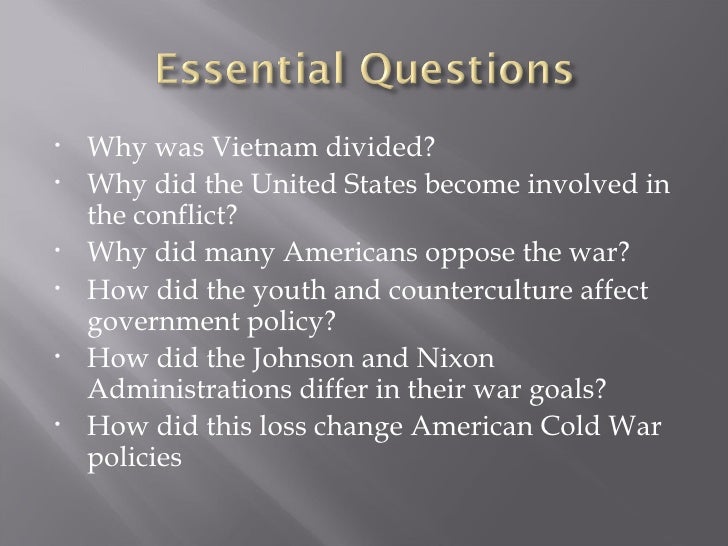 why did many americans oppose us involvement in the vietnam war? essay There were a number of reason that why did many americans oppose us involvement in the vietnam war, however public knew us had to stop the spreading of communism. why did many americans oppose us involvement in the vietnam war? essay There were a number of reason that why did many americans oppose us involvement in the vietnam war, however public knew us had to stop the spreading of communism.
