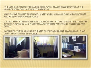 The vip lounge