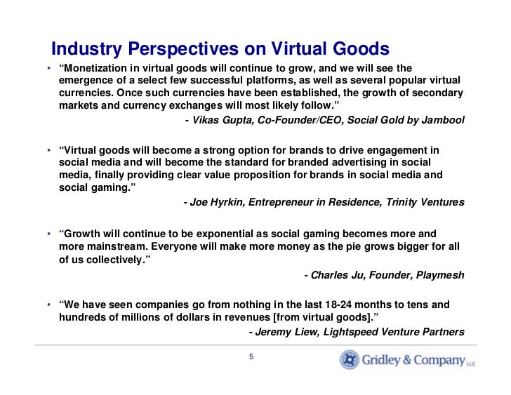 The Virtual Goods Ecosystem