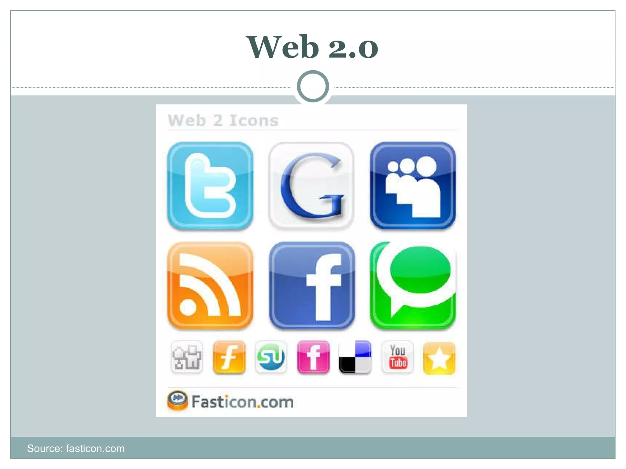 Web 2.0 Source: fasticon.com 