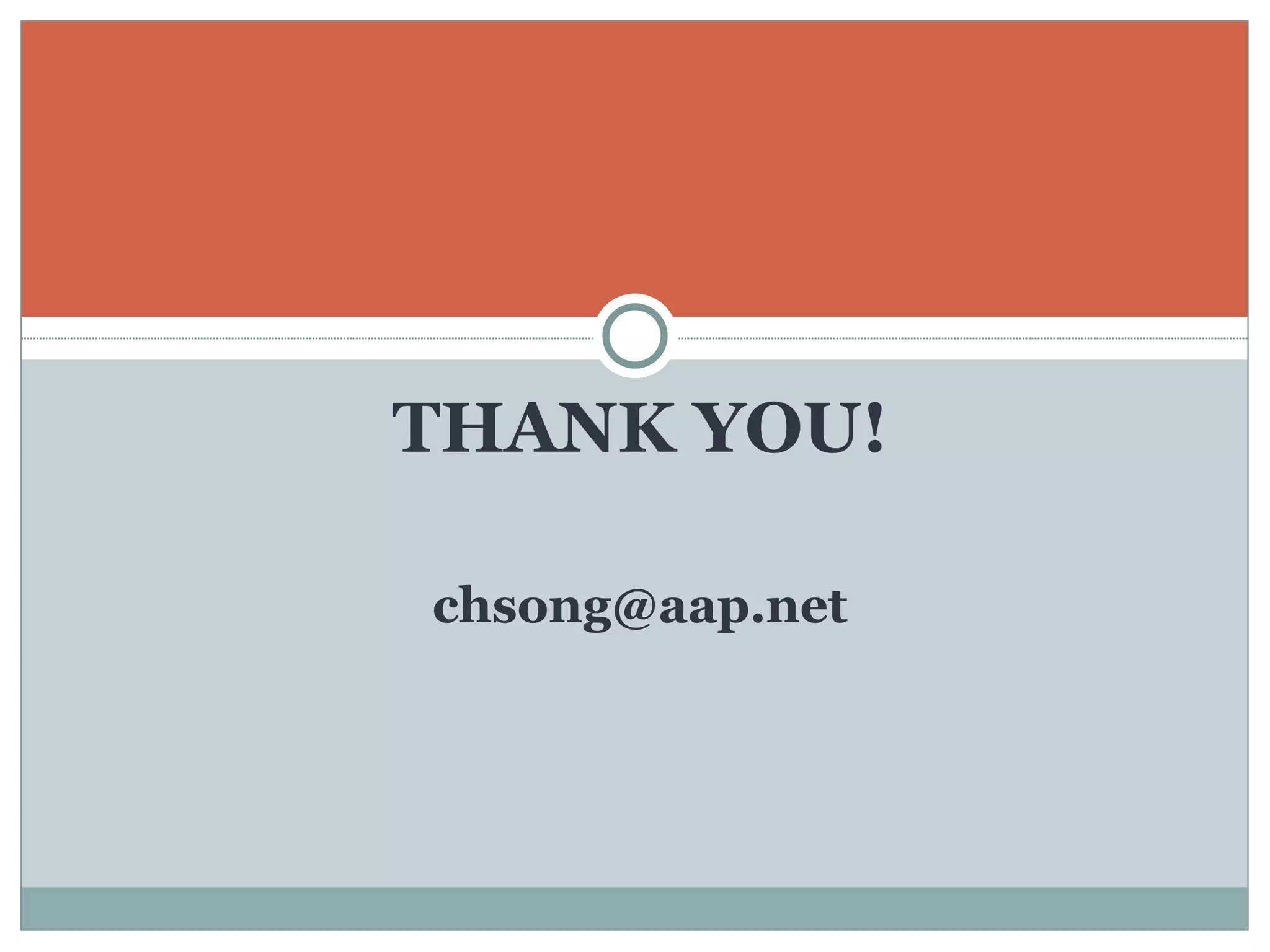 THANK YOU! [email_address] 