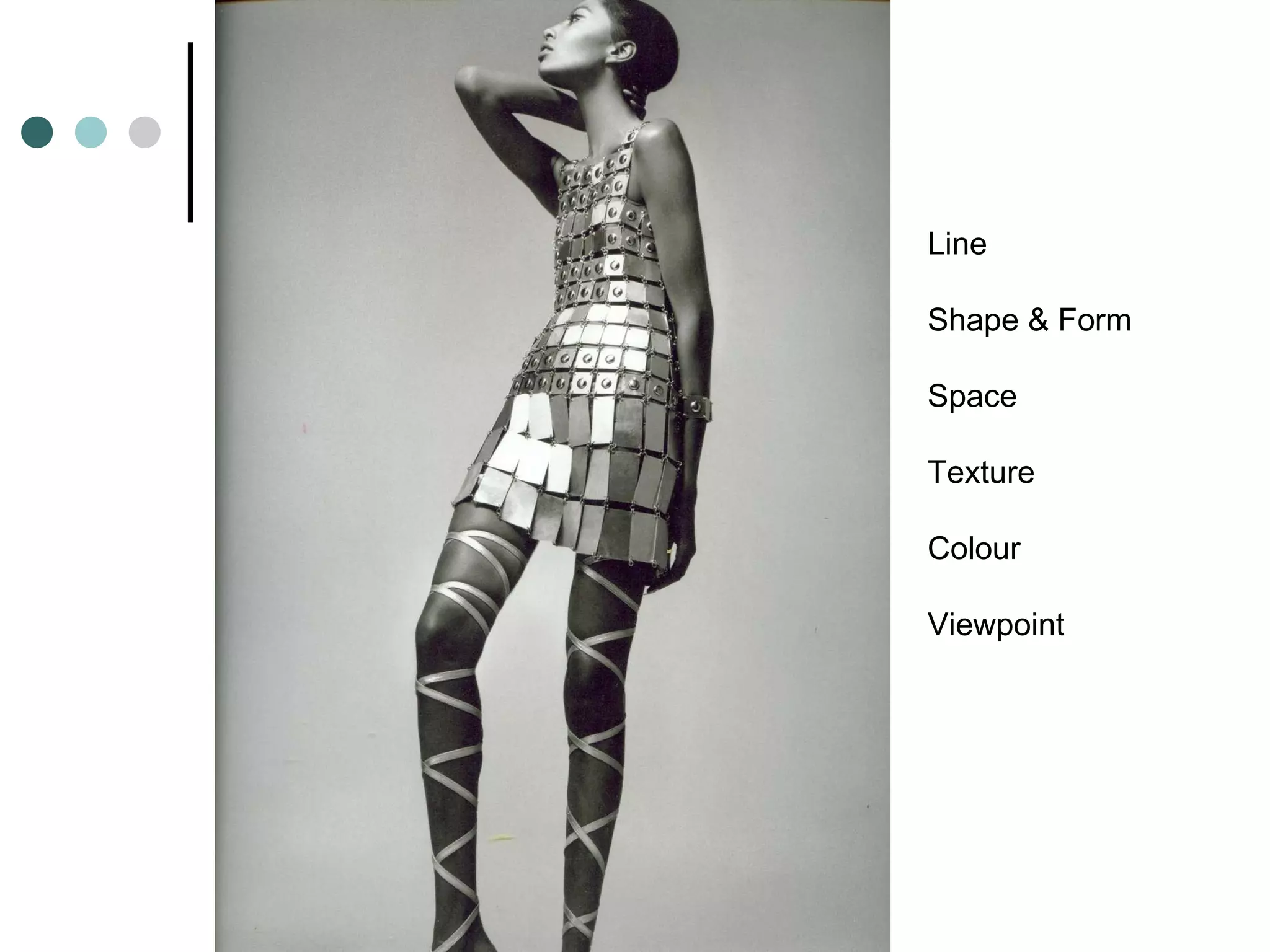 Line  Shape & Form Space  Texture  Colour  Viewpoint 