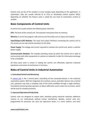 The Vital Role of Control Units in Improving Automation Workflow.pdf
