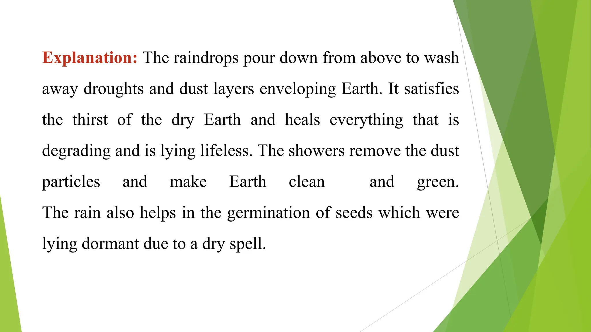 The Voice of the Rain PPT for cbse grade | PPTX