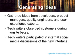 How do we decide what to make videos about?

@wshaffer74 #Lavacon @LavaCon

 