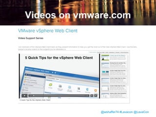 How do we get these videos out where customers can see them?

@wshaffer74 #Lavacon @LavaCon

 